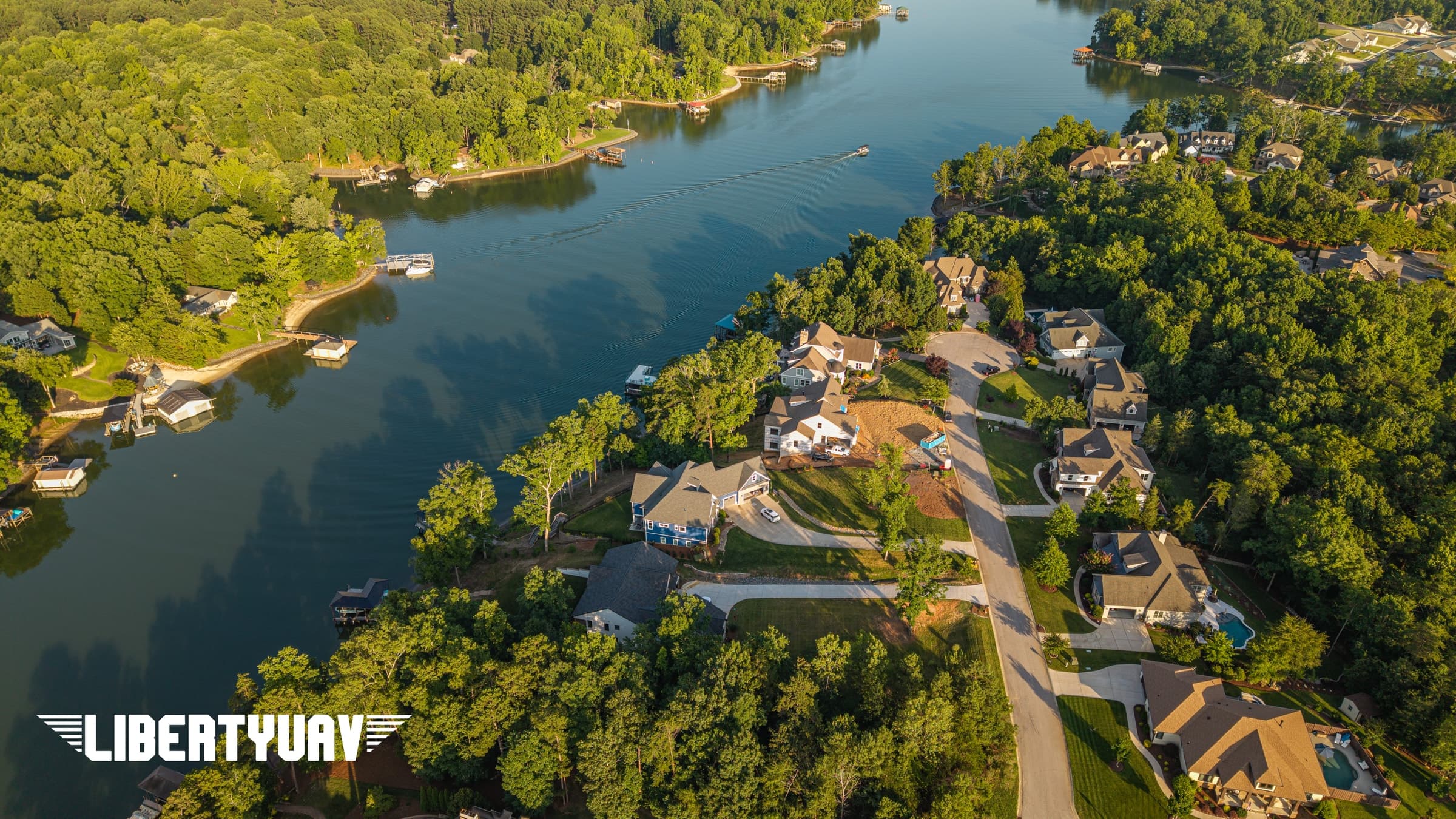 Construction progress at a Rivergrass Lane home — Lake Wylie, SC